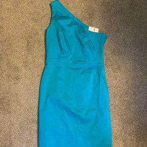 J Crew One Shoulder Cocktail Dress